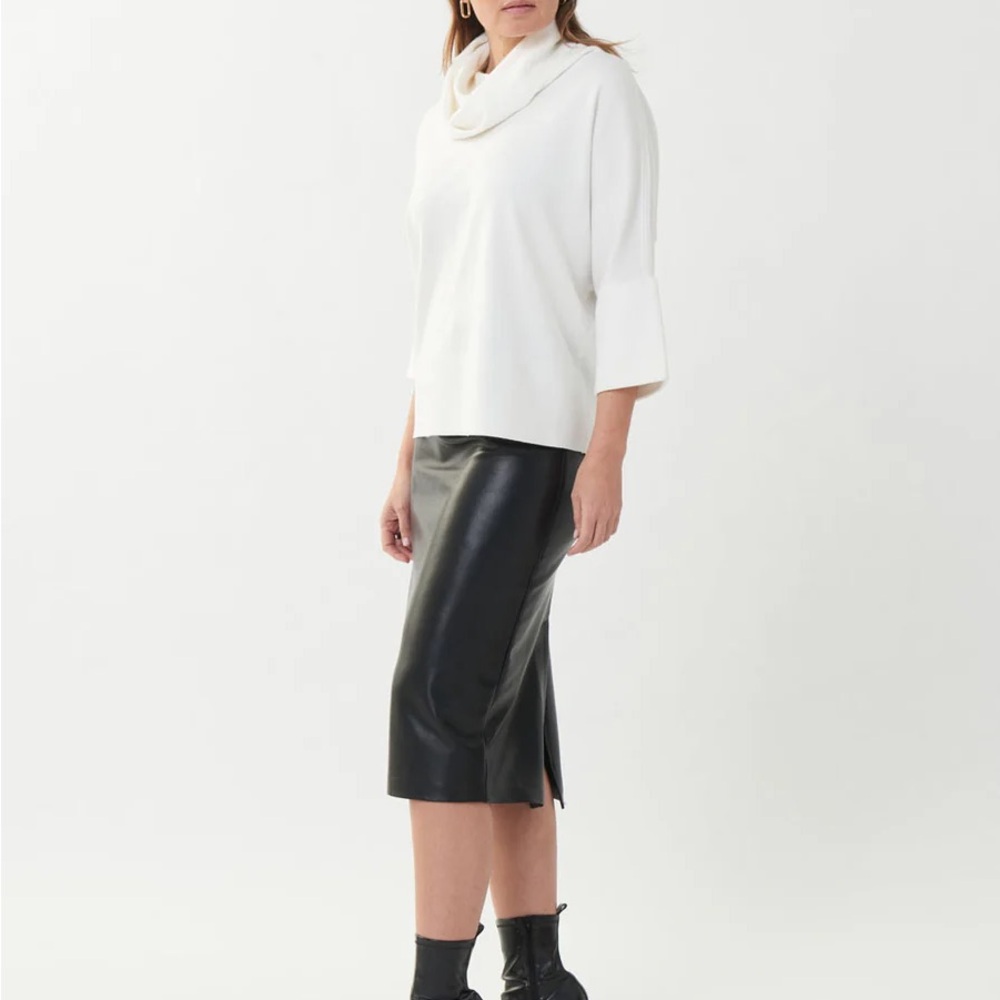 Joseph Ribkoff Faux Leather Pencil Skirt